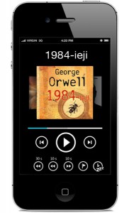 iOS programėlė audio knygoms iPhone telefone
